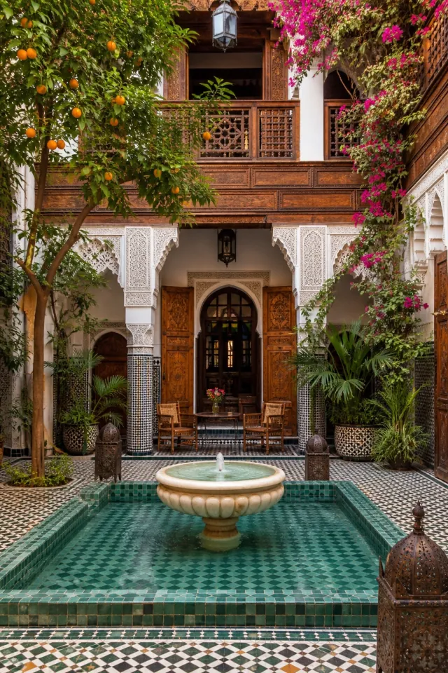 Moroccan Riad Courtyard