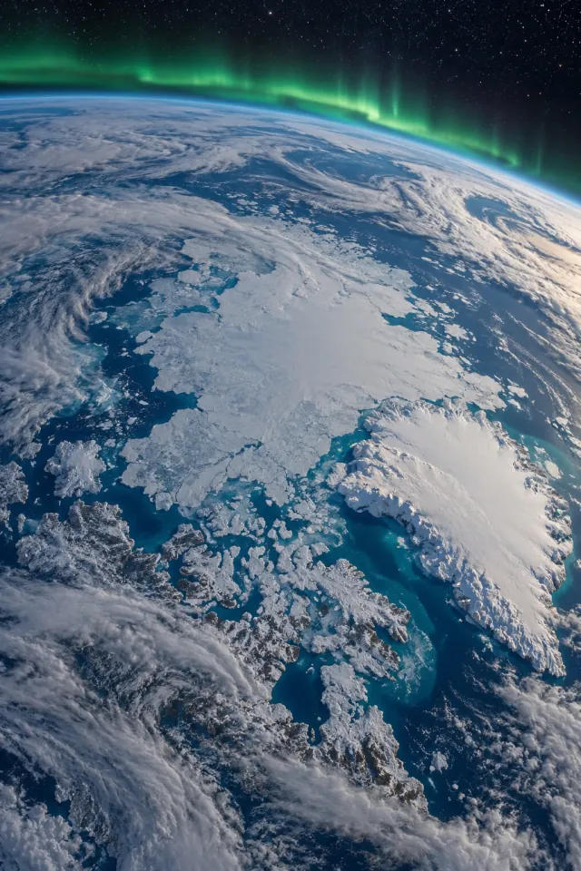 Aurora above Earth