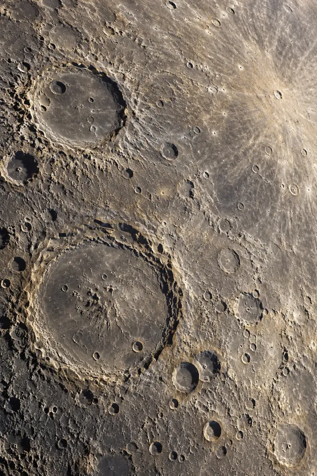Mercury’s Craters in Sunlight