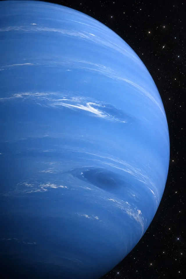 Neptune’s Blue Cloud Bands