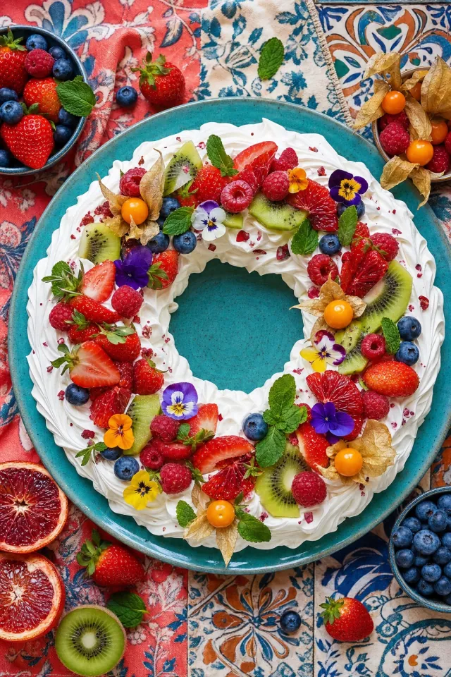 Berry and Citrus Pavlova