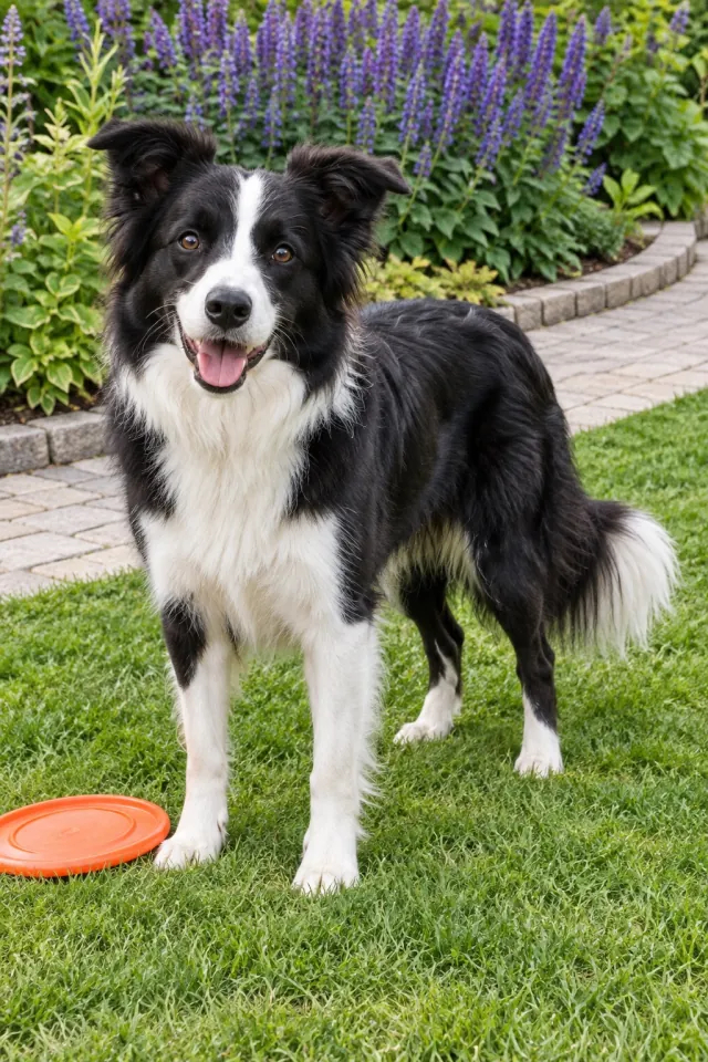 Border Collie and Flying Disc