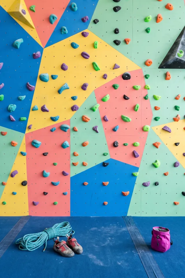 Colorful Climbing Wall