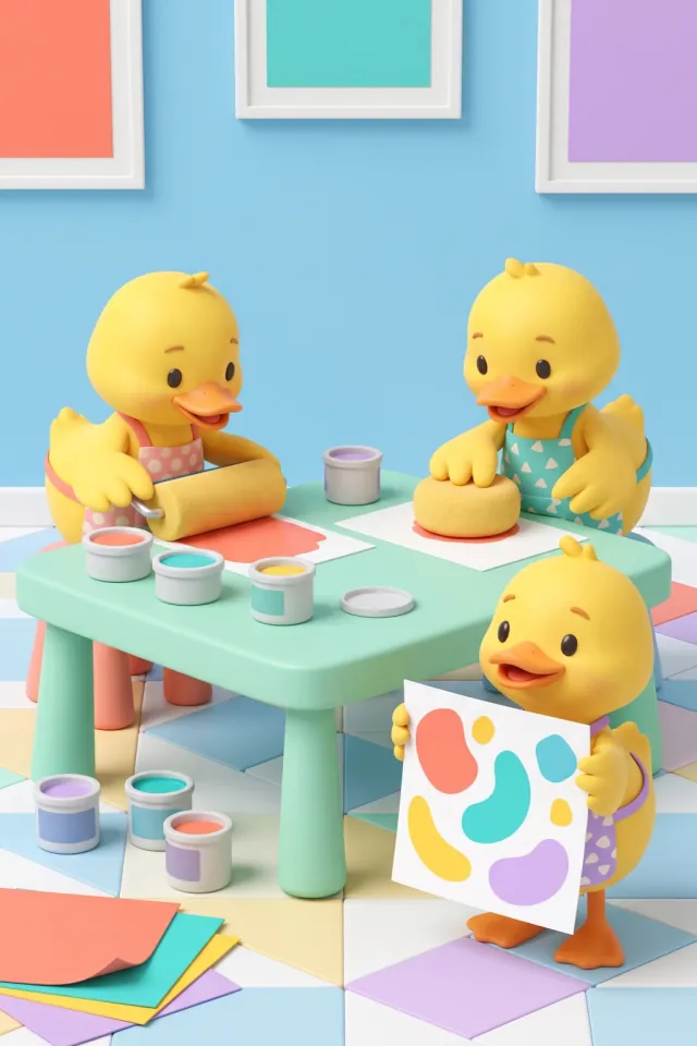 Ducklings' Painting Class
