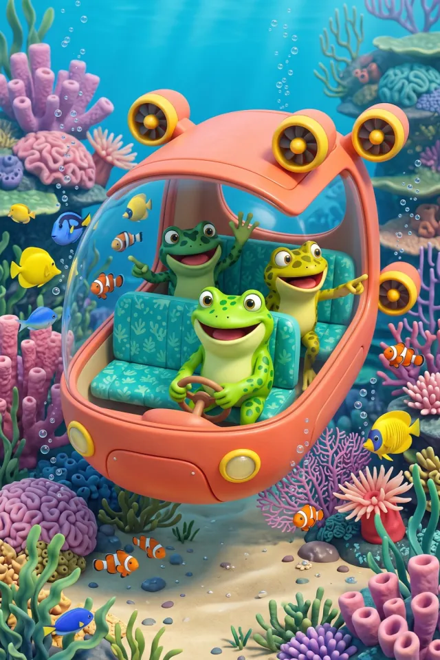 Frogs on the Underwater Bus