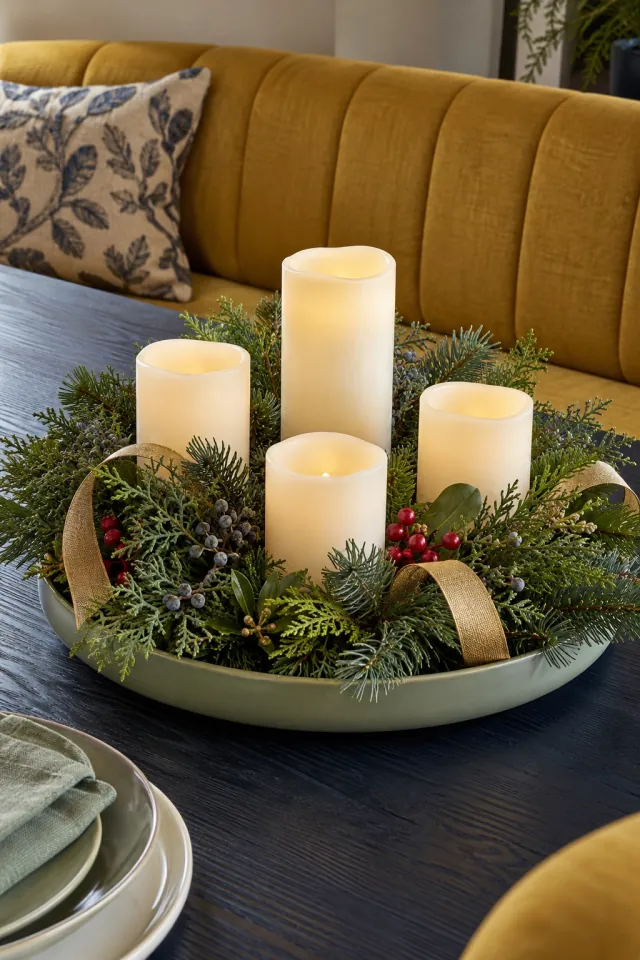 Four Christmas Advent Candles