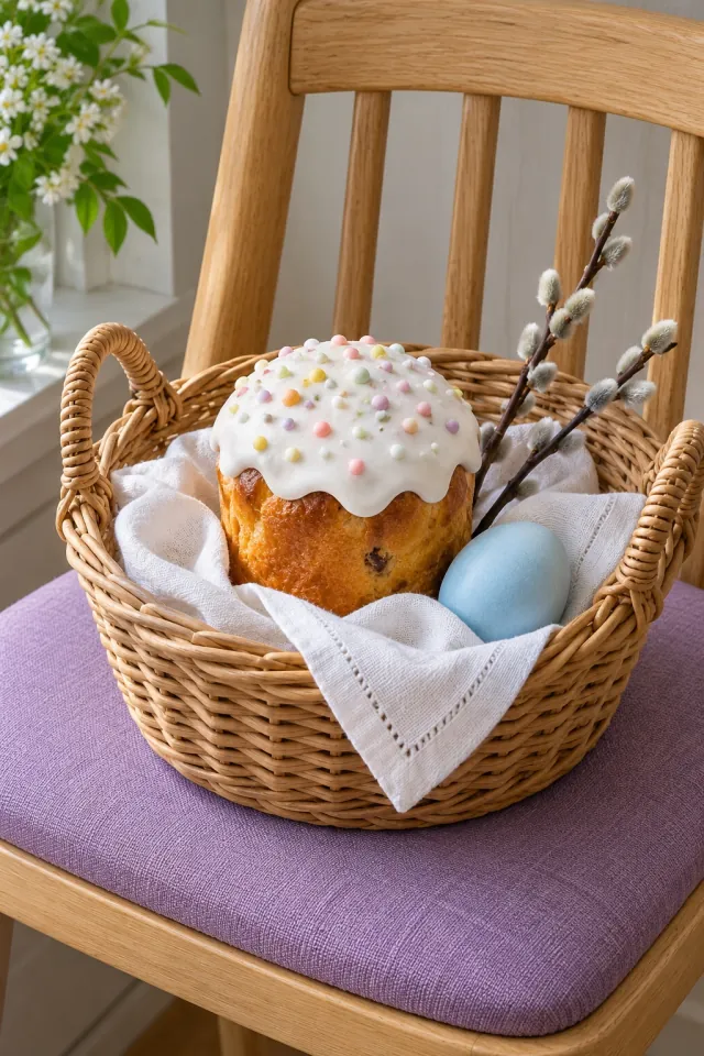 Easter Paska and Willow Branches