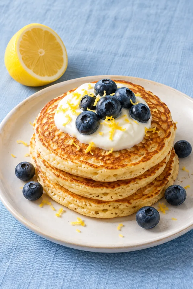 Lemon and Blueberry Pancakes