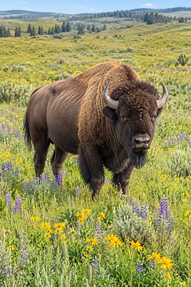 Bison Wildflower Prairie