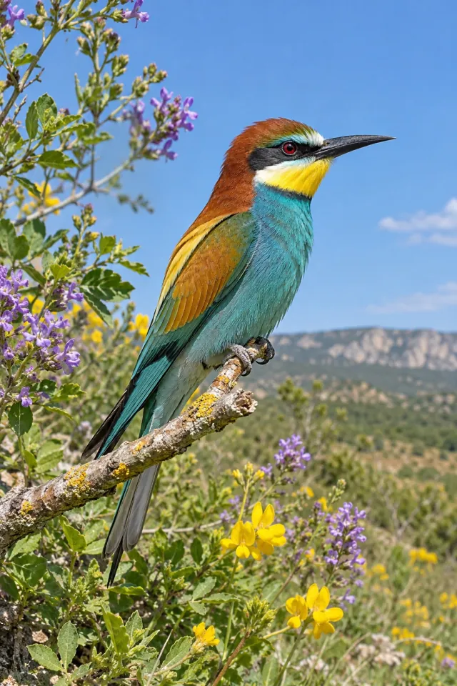 Bee Eater Wildflowers