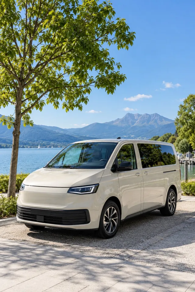 Cream Modern Travel Van