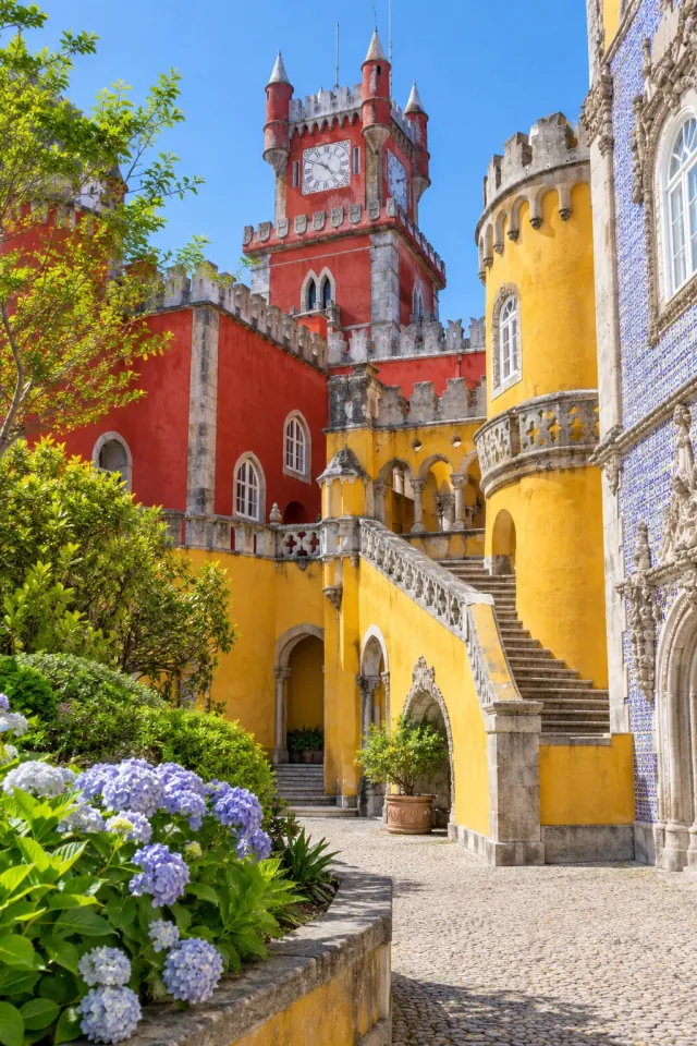 Pena Palace Colorful Courtyard