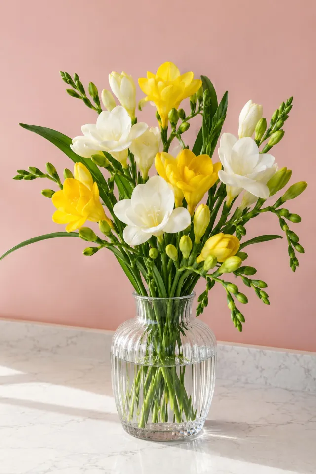 Freesias White Counter