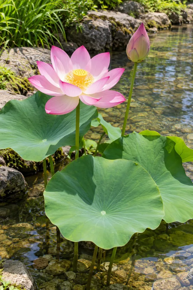Lotus Sunny Pond Edge
