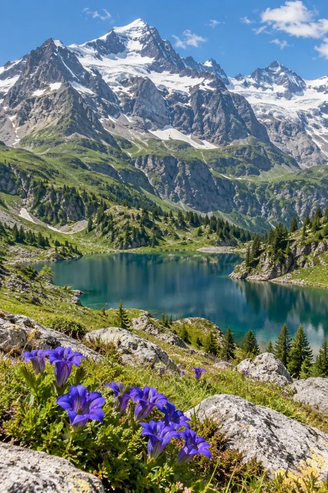 Spring Snowcap Meadow