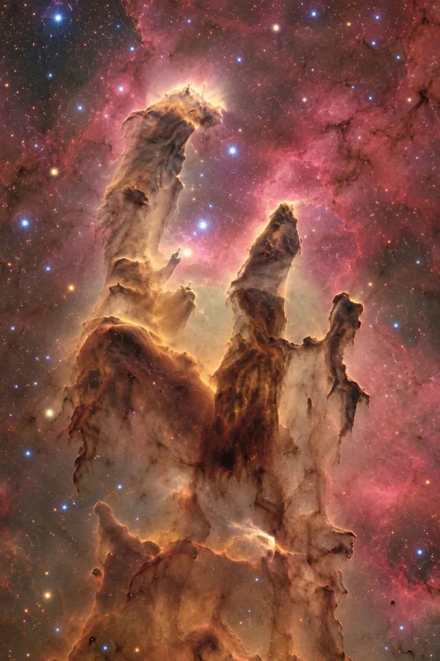 Eagle Nebula Gas Columns