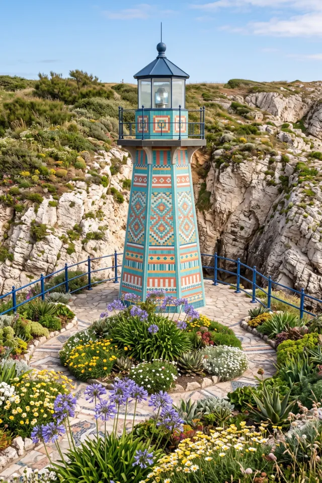 Mosaic Lighthouse Garden