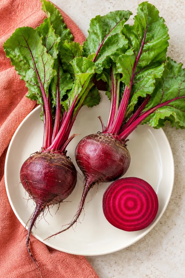 Beetroot on Coral Cloth