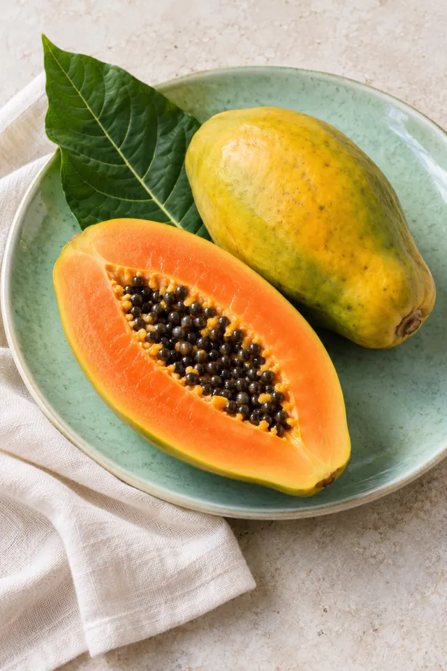 Papaya on Mint Ceramics