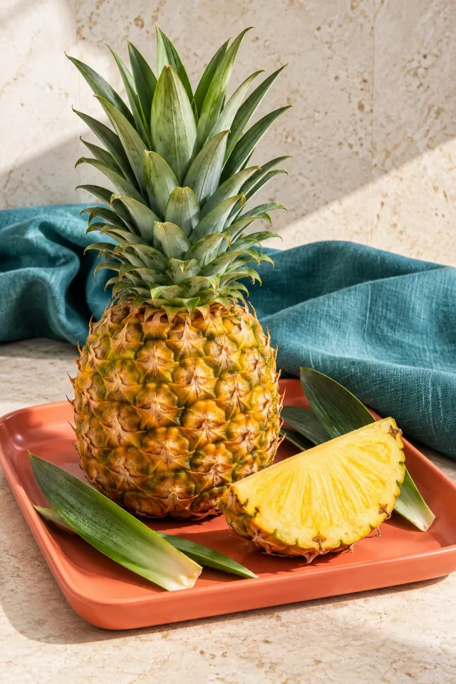 Pineapple on a Coral Tray