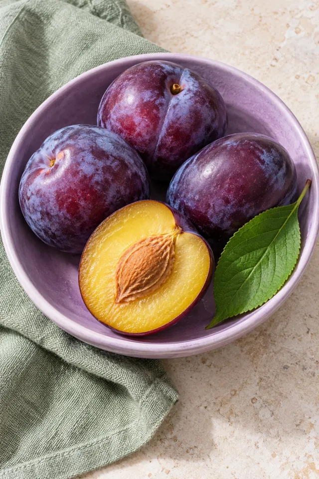 Plums on Lilac Ceramics