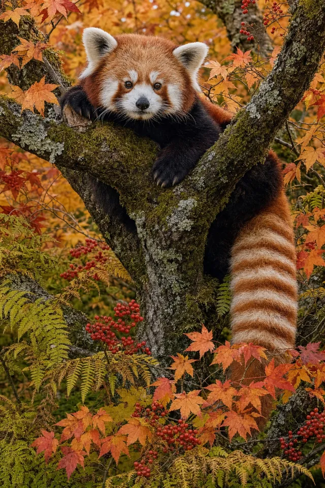 Red Panda in Maples