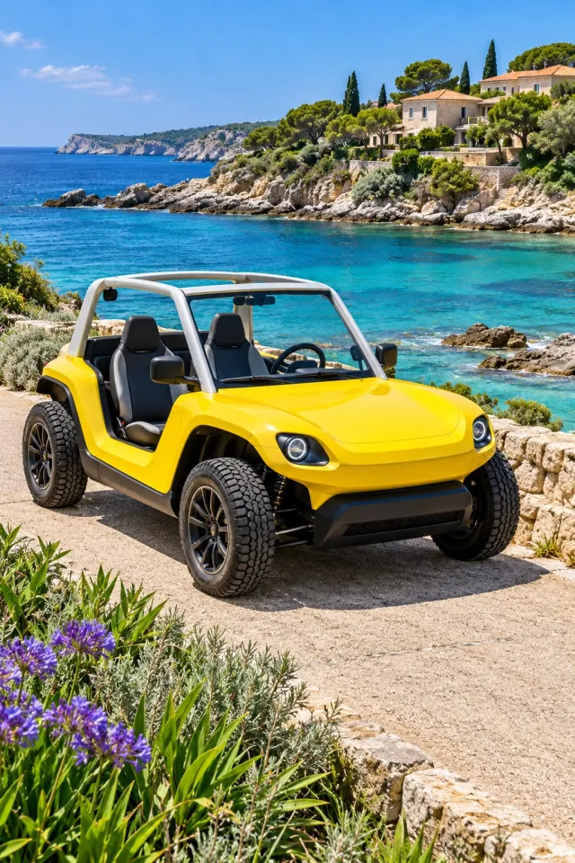 Yellow Electric Beach Buggy