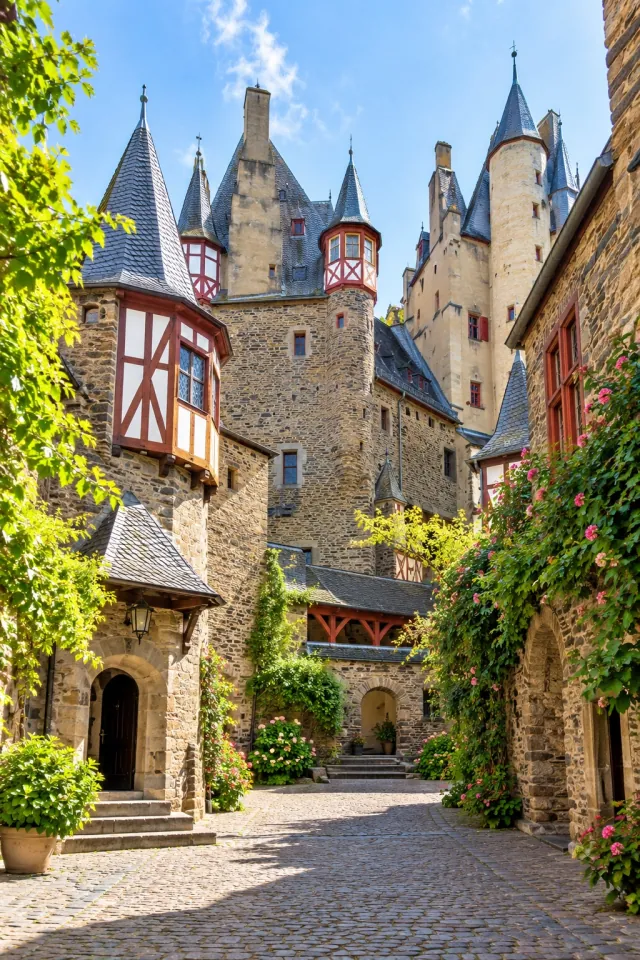 Sunny Burg Eltz Courtyard