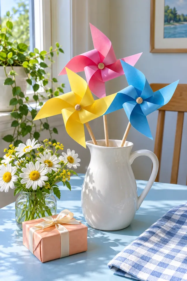 Colorful Celebration Pinwheels