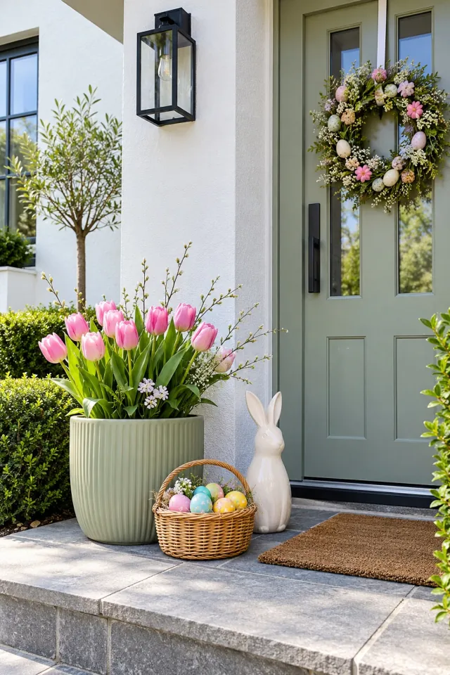 Sunny Easter Doorstep