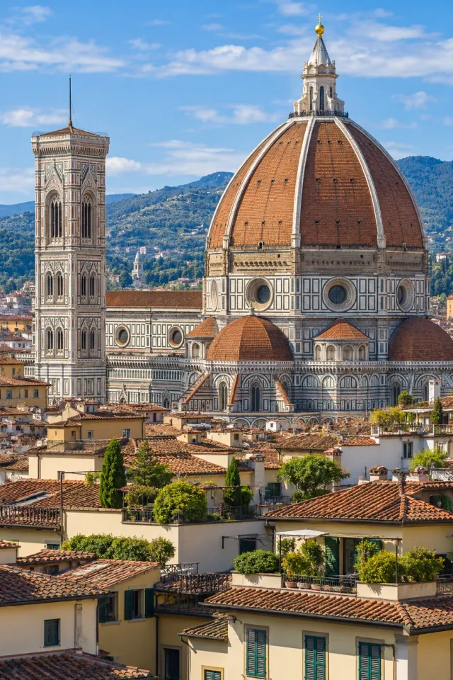 Florence Cathedral above Rooftops