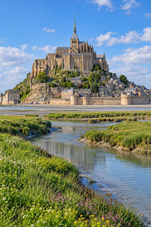 Mont Saint Michel in Spring