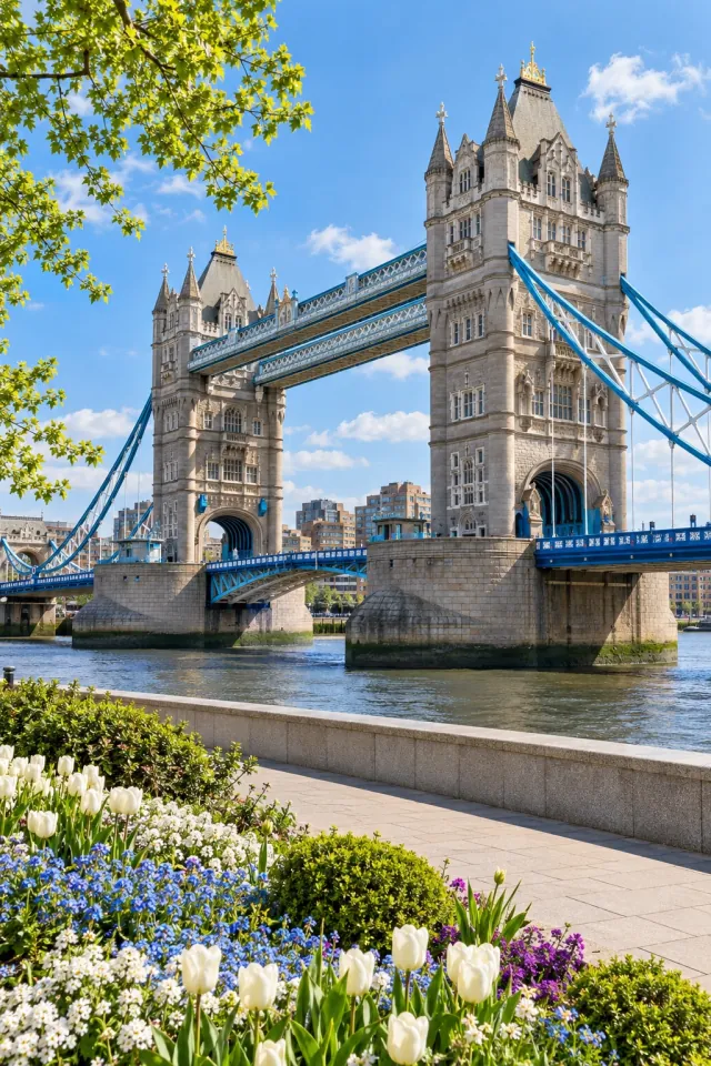 Tower Bridge in Spring