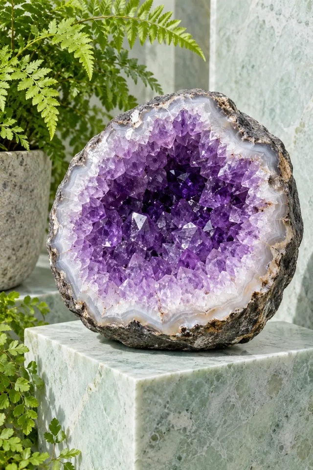 Amethyst Geode in Daylight
