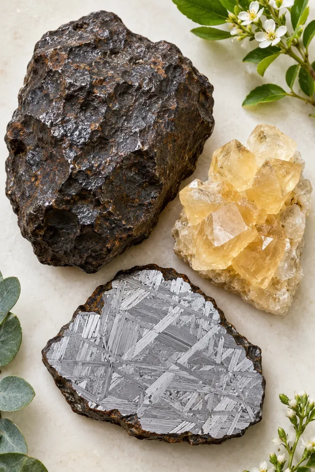 Meteorite and Crystal Study