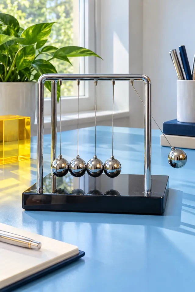Newton Cradle in Daylight