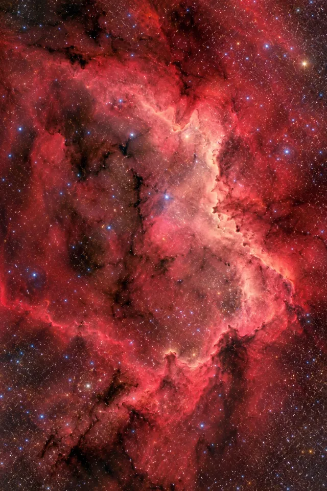 Luminous Heart Nebula Clouds