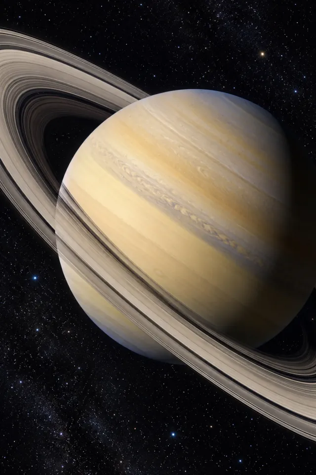 Saturn and Fine Rings Up Close