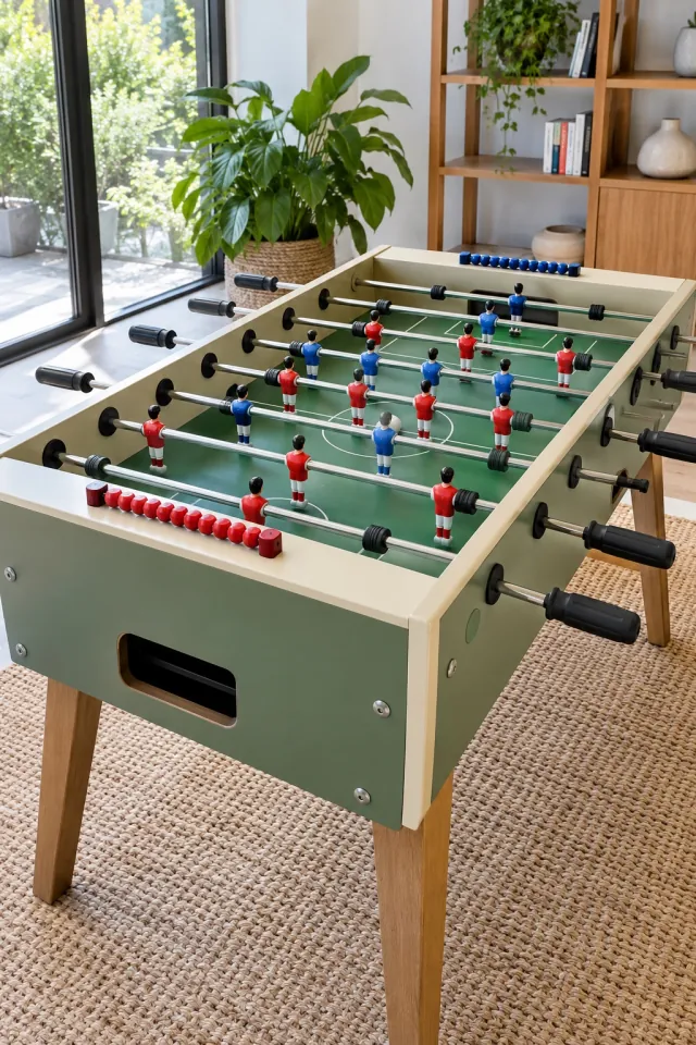 Table Football in a Bright Room