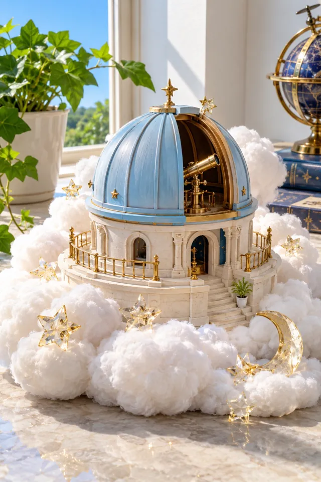 Miniature Observatory among White Clouds