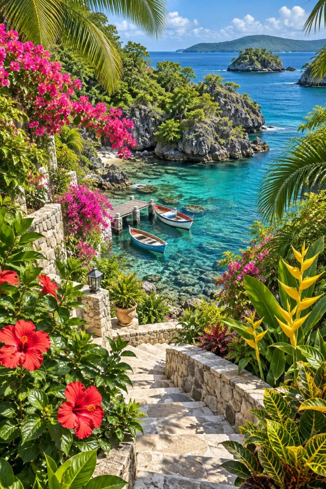 Tropical Garden above the Cove