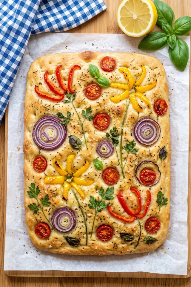 Garden Vegetable Focaccia