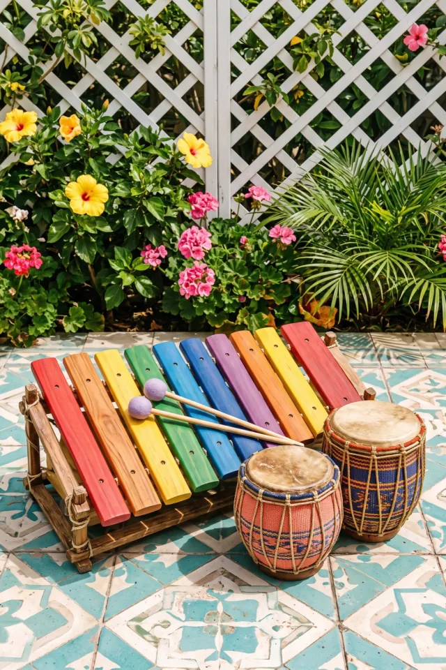 Xylophone and Drums on the Terrace
